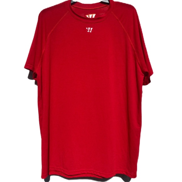 Warrior Tech Tee short sleeve performance shirt red Large - Picture 1 of 14